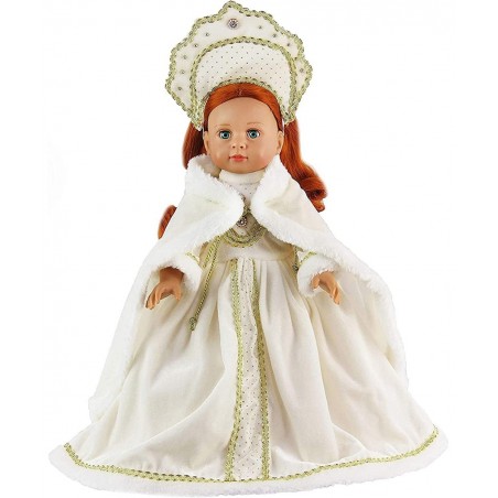 White Traditional Russian Gown Made for 18 inch Dolls $29.85 Doll Accessories