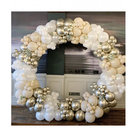 Ivory White Balloons 84 pcs Cream White Balloons Garland Arch Kit 5 inch +12 inch +18 inch Nude Balloons Happy Birthday Ballo...