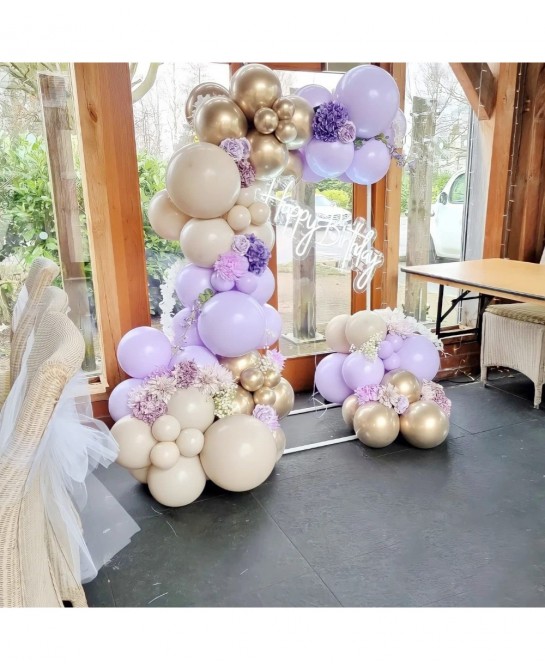 Ivory White Balloons 84 pcs Cream White Balloons Garland Arch Kit 5 inch +12 inch +18 inch Nude Balloons Happy Birthday Ballo...