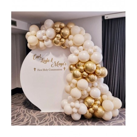 Ivory White Balloons 84 pcs Cream White Balloons Garland Arch Kit 5 inch +12 inch +18 inch Nude Balloons Happy Birthday Ballo...