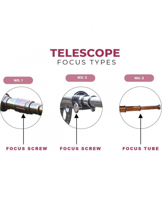 Antique Telescope with Tripod Vintage Brass décor Table Top Wooden Nautical Maritime Home Office $83.86 Children's Optics