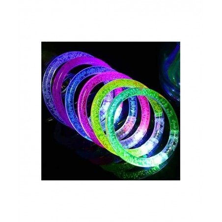 25 Glow LED Bracelet Wristbands Light Up Glow in The Dark Party Favors Supplies Concerts Birthday 4th of July New Years Eve W...