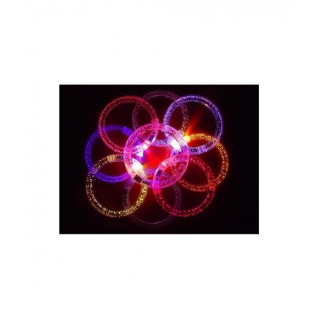 25 Glow LED Bracelet Wristbands Light Up Glow in The Dark Party Favors Supplies Concerts Birthday 4th of July New Years Eve W...