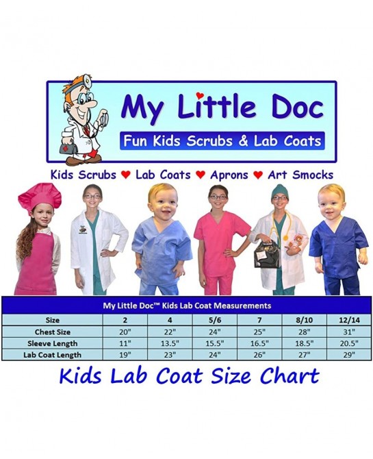 Custom Kids Veterinarian Lab Coat Cat Dog Embroidery Design $24.97 Kids' Costumes