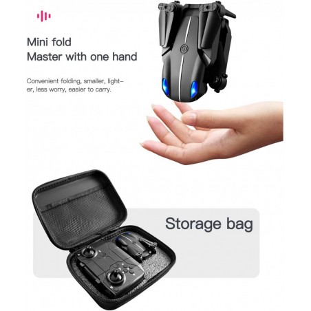 Mini Drone with 4K Dual Camera for Adults - KY907 RC Foldable Quadcopter Altitude Hold 3D Flips and Headless Mode One Key Sta...