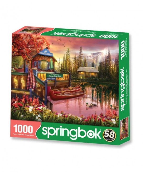 Springbok's 1000 Piece Jigsaw Puzzle Lake Serenity - Made in USA $35.21 Jigsaw Puzzles
