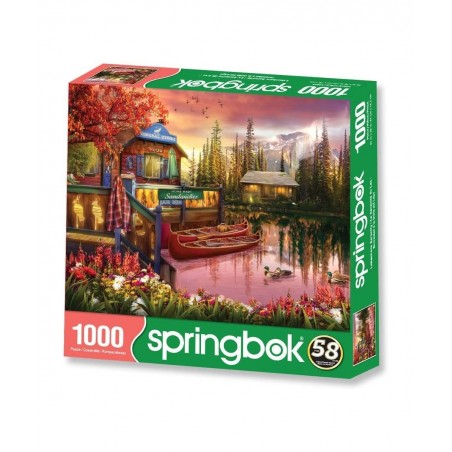 Springbok's 1000 Piece Jigsaw Puzzle Lake Serenity - Made in USA $35.21 Jigsaw Puzzles