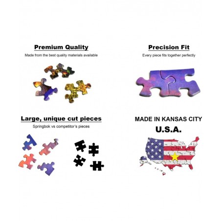 Springbok's 1000 Piece Jigsaw Puzzle Lake Serenity - Made in USA $35.21 Jigsaw Puzzles