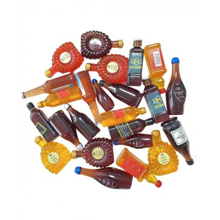 24PCS Miniature Mini Beer Drinks Decoration Dollhouse Glass Mixed Wine Resin Sets Simulation Instant Model Scene Tableware Do...