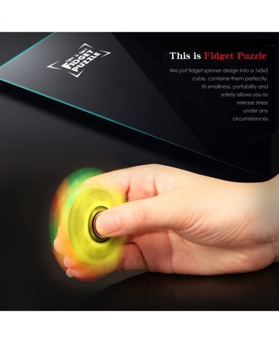 Fidget Spinners Cube 1x3x3 Floppy Cube Puzzle Fidget Spinner Anti-Anxiety Fidget Toys for Kids Adults $32.00 Fidget Toys