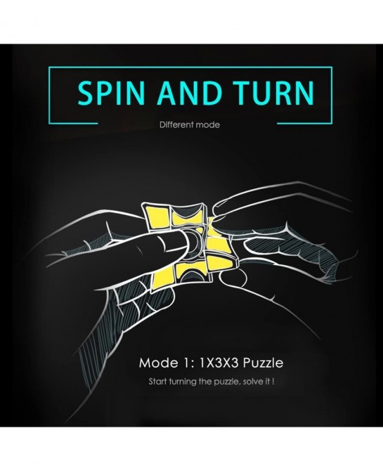 Fidget Spinners Cube 1x3x3 Floppy Cube Puzzle Fidget Spinner Anti-Anxiety Fidget Toys for Kids Adults $32.00 Fidget Toys