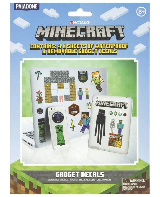 Minecraft Gadget Decals - Includes 4 Sheets Removable Vinyl Stickers $22.29 Kids' Stickers
