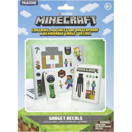 Minecraft Gadget Decals - Includes 4 Sheets Removable Vinyl Stickers $22.29 Kids' Stickers