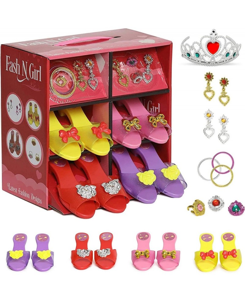 Princess Dress Up & Play Shoe & Jewelry Boutique with Fashion Accessories for Girls Dress Up Age 3-10 yrs Old $26.04 Dress-Up...