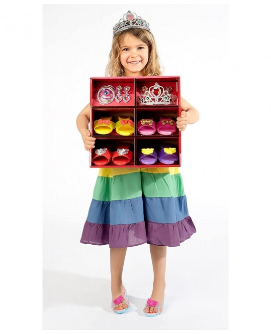 Princess Dress Up & Play Shoe & Jewelry Boutique with Fashion Accessories for Girls Dress Up Age 3-10 yrs Old $26.04 Dress-Up...