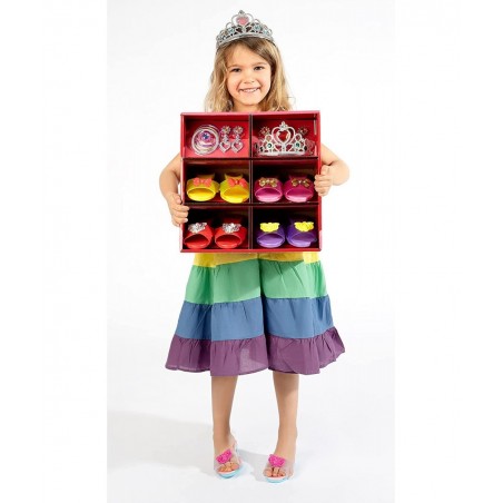 Princess Dress Up & Play Shoe & Jewelry Boutique with Fashion Accessories for Girls Dress Up Age 3-10 yrs Old $26.04 Dress-Up...