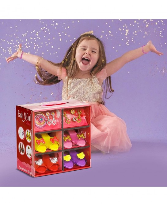 Princess Dress Up & Play Shoe & Jewelry Boutique with Fashion Accessories for Girls Dress Up Age 3-10 yrs Old $26.04 Dress-Up...