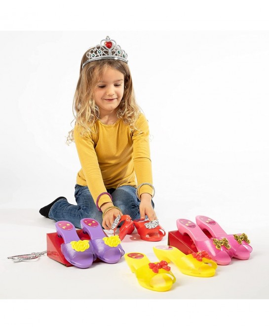 Princess Dress Up & Play Shoe & Jewelry Boutique with Fashion Accessories for Girls Dress Up Age 3-10 yrs Old $26.04 Dress-Up...