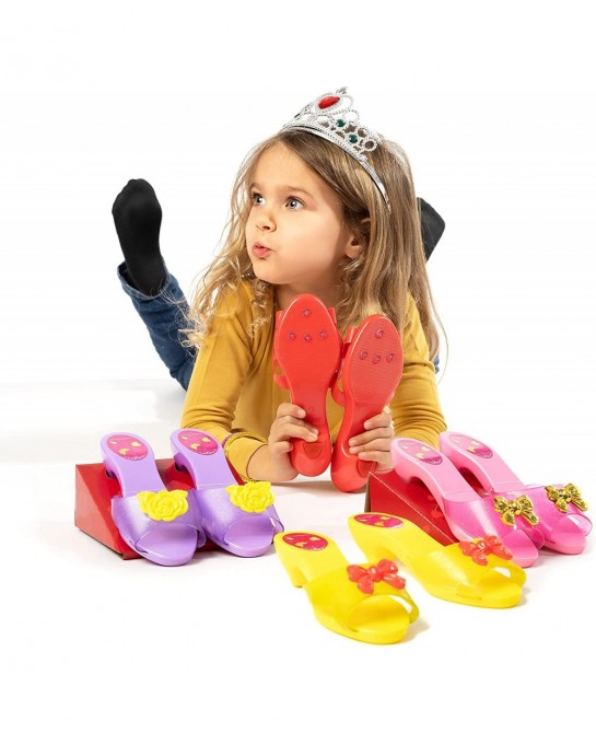 Princess Dress Up & Play Shoe & Jewelry Boutique with Fashion Accessories for Girls Dress Up Age 3-10 yrs Old $26.04 Dress-Up...