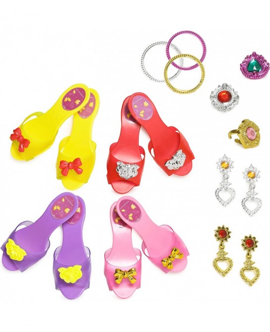 Princess Dress Up & Play Shoe & Jewelry Boutique with Fashion Accessories for Girls Dress Up Age 3-10 yrs Old $26.04 Dress-Up...