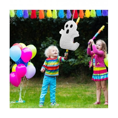 Spooky Ghost Pinata - Halloween Pinata Mexican Decorations for Birthday Parties Themed Fillable Pinata for Candy Toys and Tre...