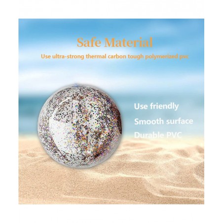 Beach Ball Jumbo Pool Games Ball Giant Glitter Inflatable Clear Beach Ball Water Play Toys Balls Beach Party Decorations Summ...