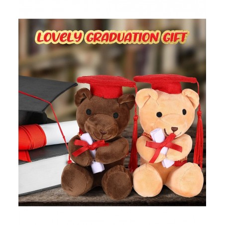 4 Pieces Graduation Bear Class of 2022 Graduation Bear Graduation Plush Bear with Cap Bear Graduation Gift Stuffed Graduation...