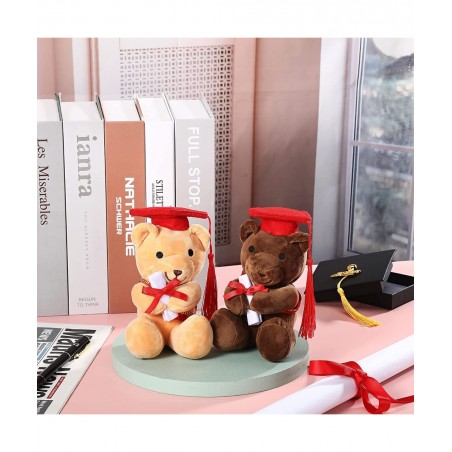 4 Pieces Graduation Bear Class of 2022 Graduation Bear Graduation Plush Bear with Cap Bear Graduation Gift Stuffed Graduation...