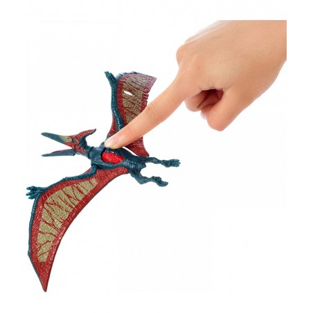 Jurassic World Battle Damage Pteranodon Figure [Colors May Vary] $82.52 Kids' Play Dinosaur & Prehistoric Creature Figures