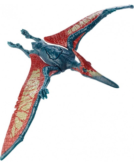 Jurassic World Battle Damage Pteranodon Figure [Colors May Vary] $82.52 Kids' Play Dinosaur & Prehistoric Creature Figures