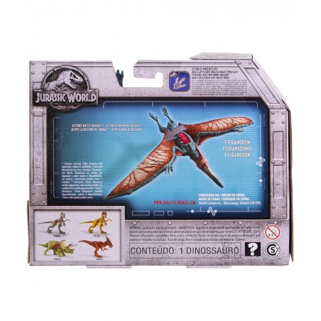 Jurassic World Battle Damage Pteranodon Figure [Colors May Vary] $82.52 Kids' Play Dinosaur & Prehistoric Creature Figures