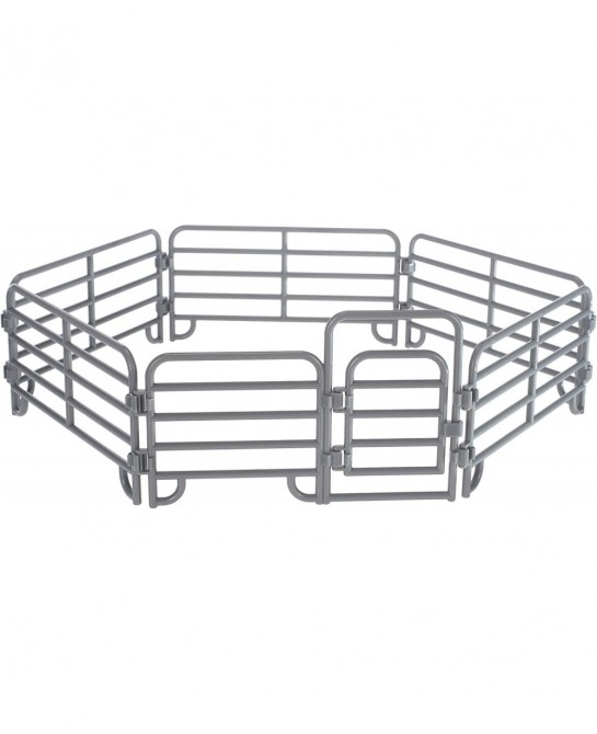 Farmer and Horses with Fence Children's Toy Figurine 9 Piece Playset $32.87 Play Figure Playsets