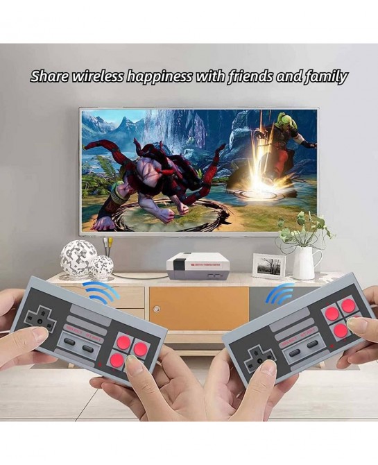 Retro Game Console with 620 Video Games Classic Mini Game System with Wireless Controller AV Output Plug and Play Retro Toys ...