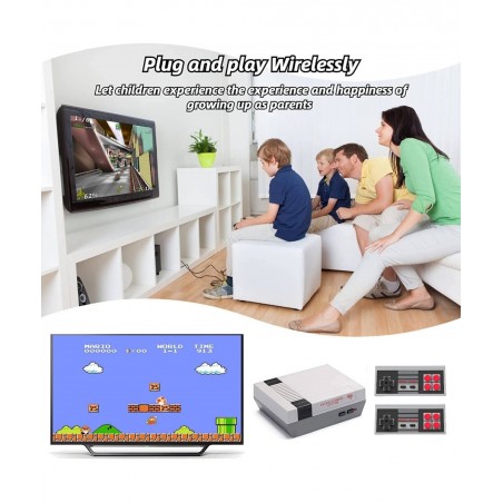 Retro Game Console with 620 Video Games Classic Mini Game System with Wireless Controller AV Output Plug and Play Retro Toys ...