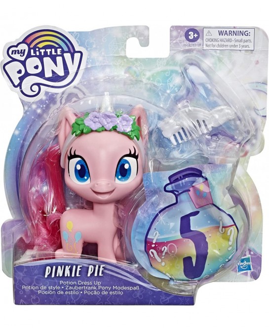 Pinkie Pie Potion Dress Up Figure -- 5-Inch Pink Pony Toy with Dress-Up Fashion Accessories Brushable Hair and Comb $25.32 Dolls