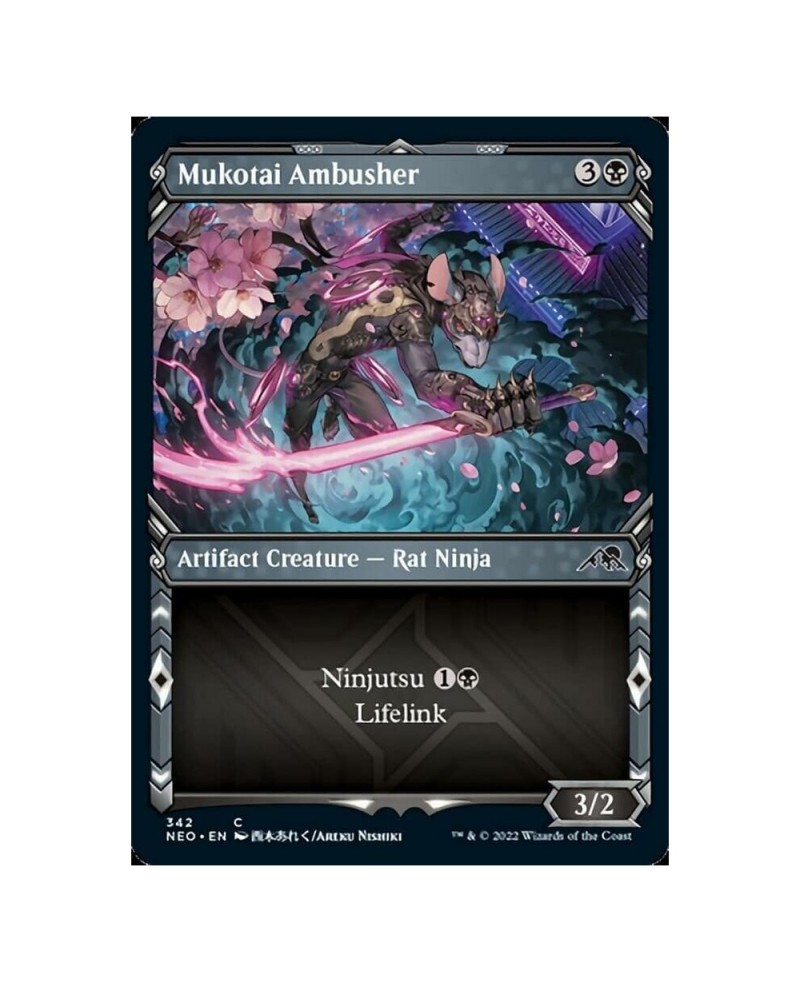 Magic: the Gathering - Mukotai Ambusher (342) - Showcase - Kamigawa: Neon Dynasty $11.91 Card Games