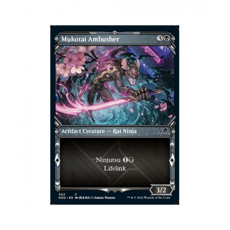 Magic: the Gathering - Mukotai Ambusher (342) - Showcase - Kamigawa: Neon Dynasty $11.91 Card Games