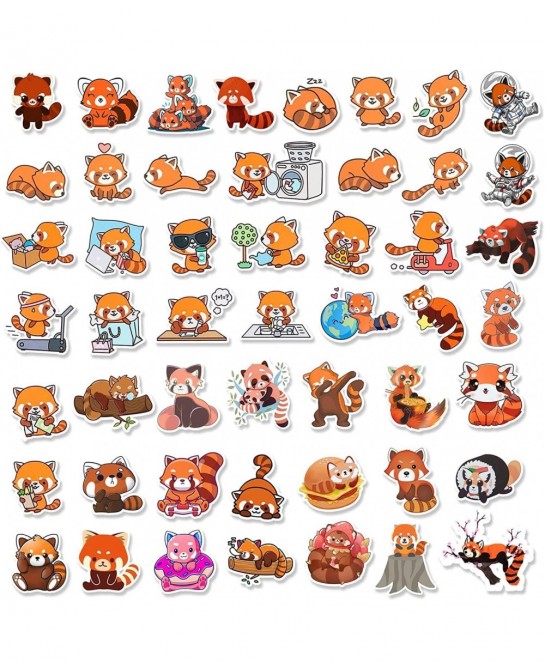 50 Pcs Cute Red Panda Stickers Turning Sticker Laptop Water Bottle Phone Skateboard Stickers for Teens Girls Kids $15.71 Kids...