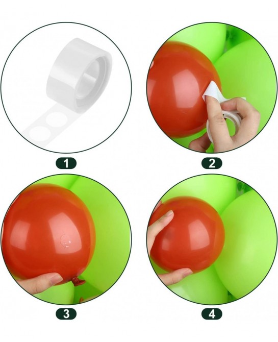 Christmas Balloons Tree Lime Green Balloon Garland Arch Kit Fruit Light Green Latex Balloons Star Foil Balloons for Birthday ...