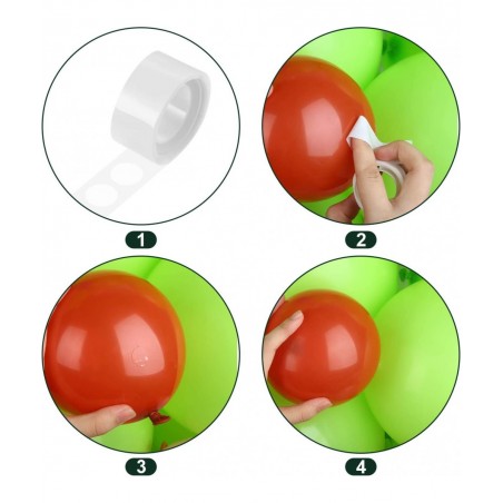 Christmas Balloons Tree Lime Green Balloon Garland Arch Kit Fruit Light Green Latex Balloons Star Foil Balloons for Birthday ...
