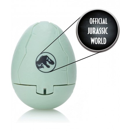 Jurassic World Drop 'n Pop Dino - Blue Velociraptor | Dinosaur Egg with Pop-up Plush Toy | Official Dominion Merchandise Gift...